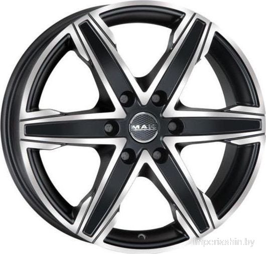 MAK King 6 16x6.5" 6x130мм DIA 84.1мм ET 54мм Ice Black от магазина Империя шин