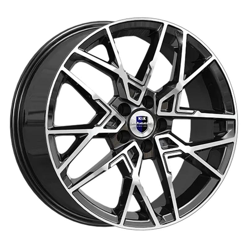 K&K KC1044-mb Вудроф 18x7" 5x114,3мм DIA 60.1мм ET 45мм алмаз чёрный / Чёрный с алмазной проточкой от магазина Империя шин