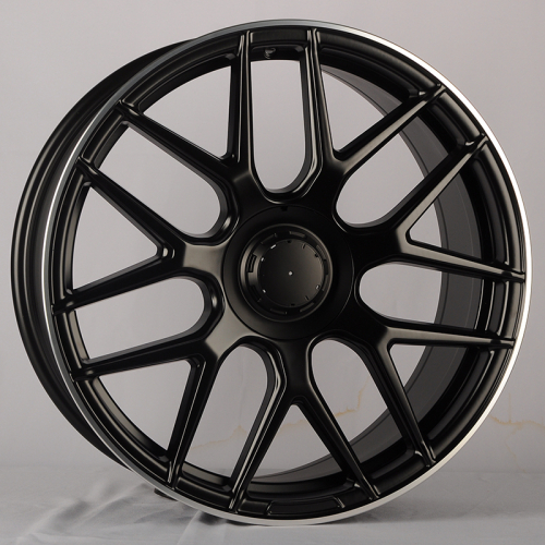 Powcan BK5318 21x9.5" 5x112мм DIA 66.6мм ET 48мм Black Matt with Lip Polish от магазина Империя шин