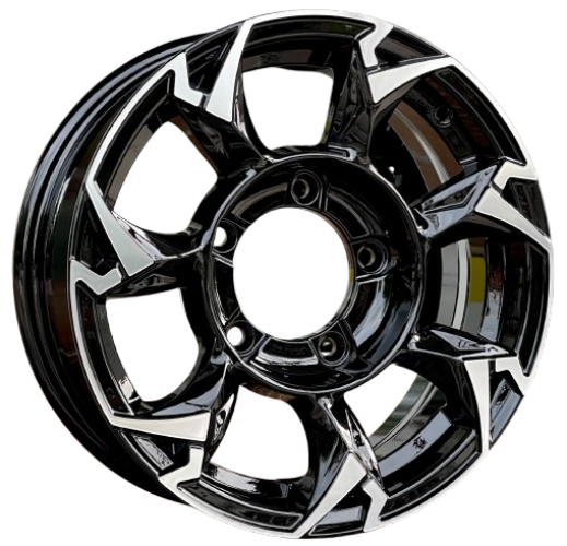 Carwel Гурон-ab 1505 (Suzuki Jimny) 15x5.5" 5x139,7мм DIA 108.1мм ET 5мм ABT / Черный с полировкой