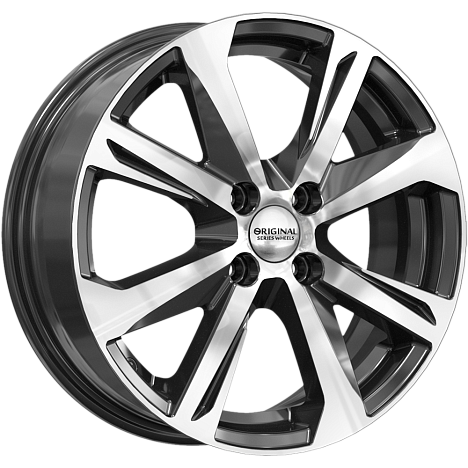 SKAD KL-325-mb (Vesta) 16x6" 4x100мм DIA 60.1мм ET 50мм алмаз / Чёрный с алмазной проточкой от магазина Империя шин
