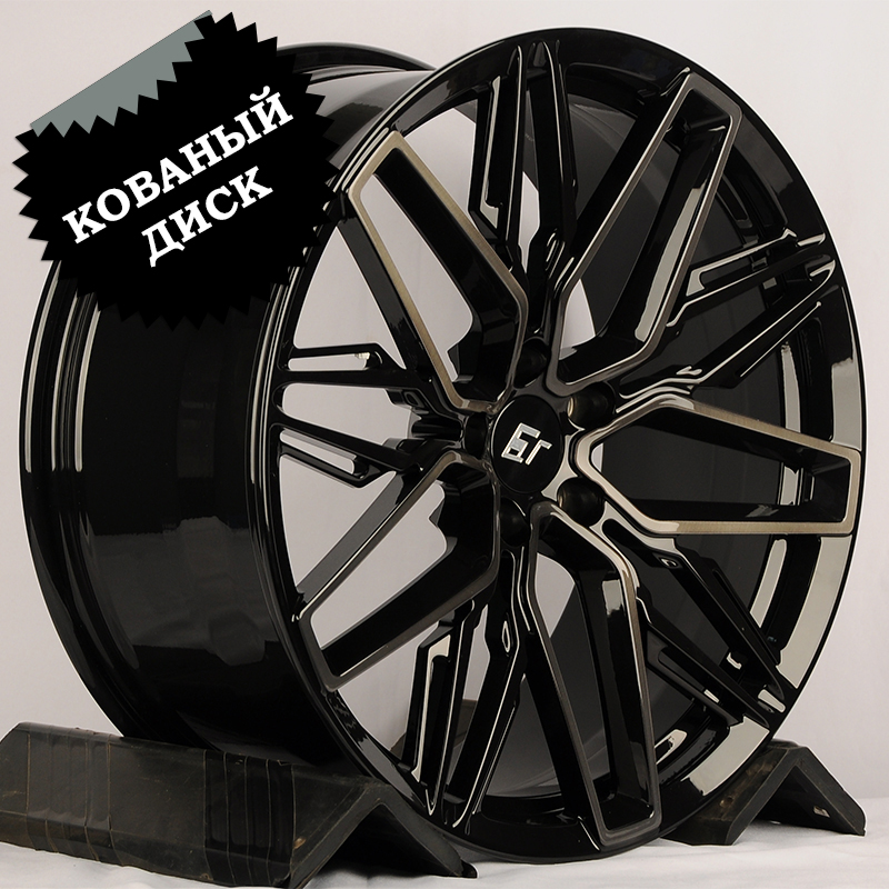KoKo Kuture 048 20x9.0" 5x112мм DIA 66.6мм ET 30мм Gloss Black Bruch With Dark Tint от магазина Империя шин