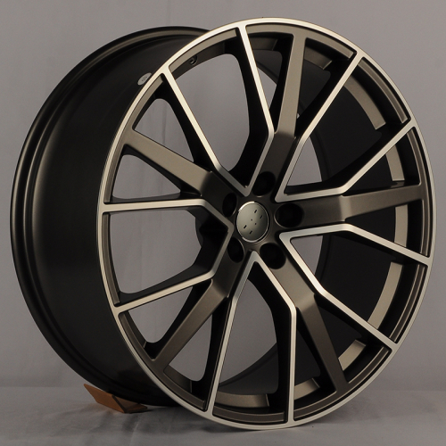 KoKo Kuture D5348 22x9.5" 5x112мм DIA 66.45мм ET 25мм Satin Gun Metal Polished with Satin Clear Lacquer