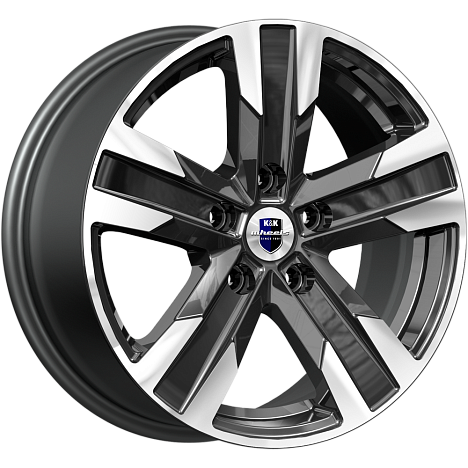 K&K KC1009-mb Висмут 16x7" 5x114,3мм DIA 66.1мм ET 45мм алмаз чёрный / Чёрный с алмазной проточкой от магазина Империя шин