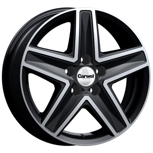 Carwel Витим-ab 237 16x6.5" 5x130мм DIA 78.1мм ET 50мм AB / Черный с алмазной проточкой