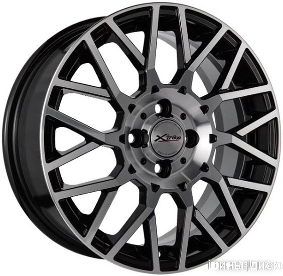 X'trike X-125 16x6.5" 4x100мм DIA 60.1мм ET 48мм BKM/FP от магазина Империя шин