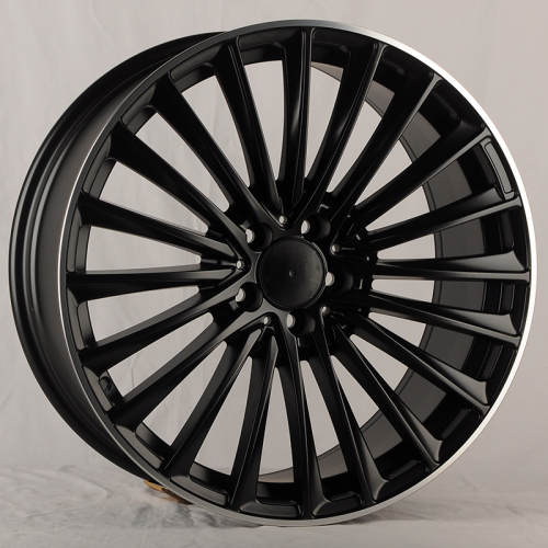 Powcan Y5909B 20x9.5" 5x112мм DIA 66.6мм ET 36мм Black matt with Lip Polish от магазина Империя шин