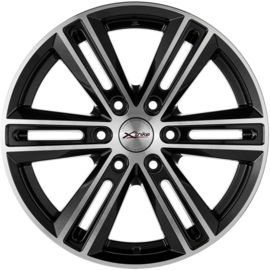 X'trike X-123 16x6.5" 5x139.7мм DIA 98.5мм ET 40мм BK/FP от магазина Империя шин