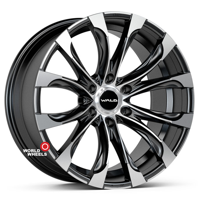 HFT 600 WALD R20 20x9.5" 6x139.7мм DIA 106.1мм ET 20мм Matt Black Machined (MBP) от магазина Империя шин