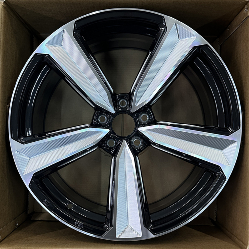KoKo Kuture FF534 17x7.5" 5x112мм DIA 66.45мм ET 38мм Gloss Black Face+Milling Window от магазина Империя шин