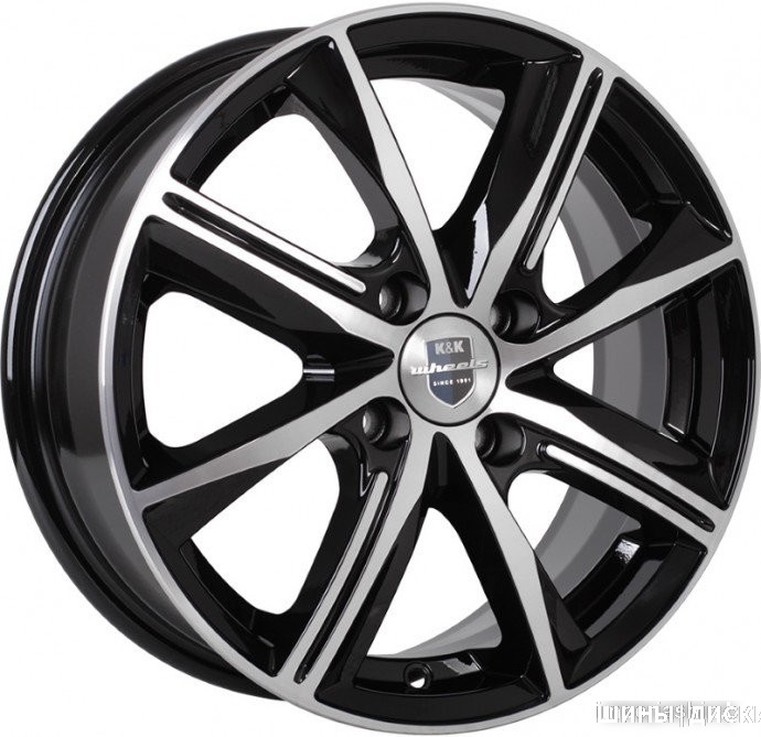 K&K Арнар 17x7" 5x115мм DIA 70.2мм ET 40мм Алмаз черный от магазина Империя шин