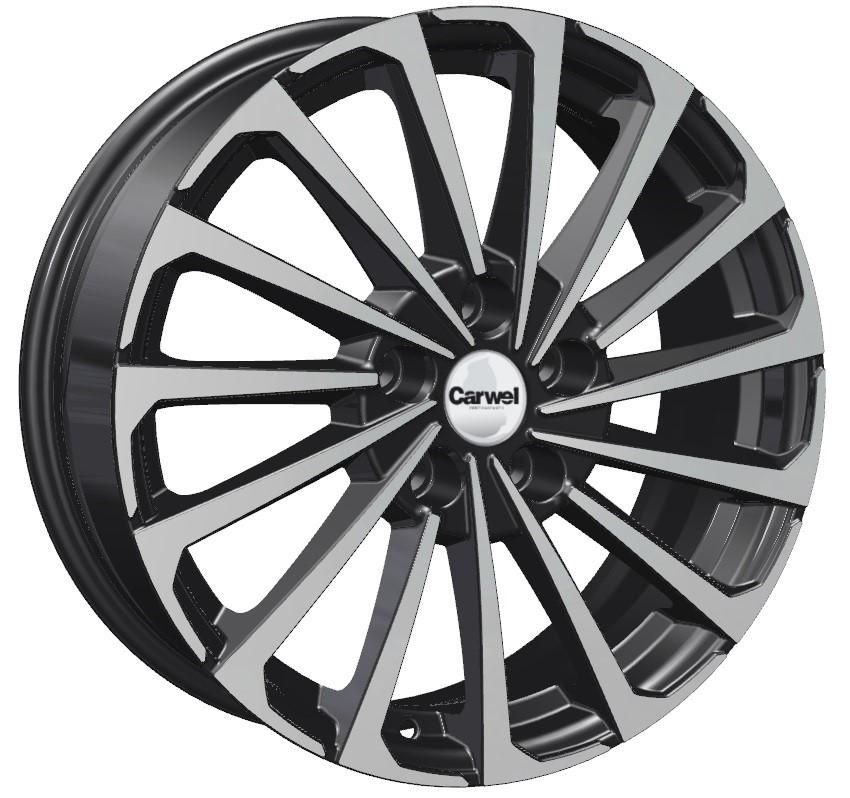 Carwel Кагра-ab 1721 (Arkana/ Kaptur) 17x6.5" 5x114,3мм DIA 66.1мм ET 50мм ABT / Черный с полировкой от магазина Империя шин