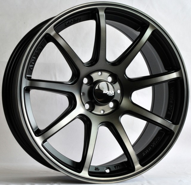 ABWheels ANZ-9024 R17 7.5J 4x98 ET30 DIA58.45 Matte BMF Black varnish