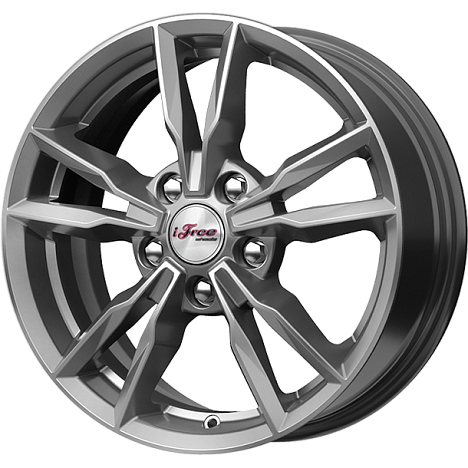 iFree KC865-hw Икигай 16x6.5" 5x112мм DIA 66.6мм ET 45мм Хай вэй / Графитовый от магазина Империя шин