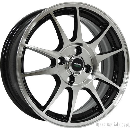 Megami MGM-5 15x6" 4x100мм DIA 54.1мм ET 46мм BKF от магазина Империя шин