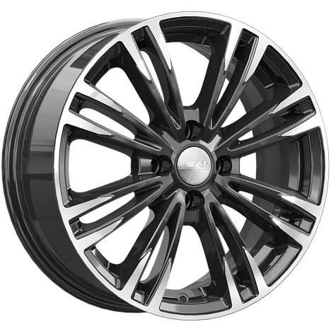 SKAD Ламар-mb 16x6.5" 4x100мм DIA 60.1мм ET 50мм алмаз / Чёрный с алмазной проточкой от магазина Империя шин