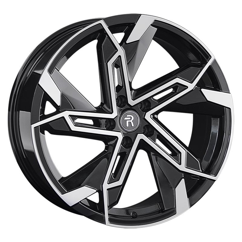 Hyundai HND387-mb 20x8.5" 5x114,3мм DIA 67.1мм ET 54мм BKF / Чёрный  глянцевый с проточкой от магазина Империя шин