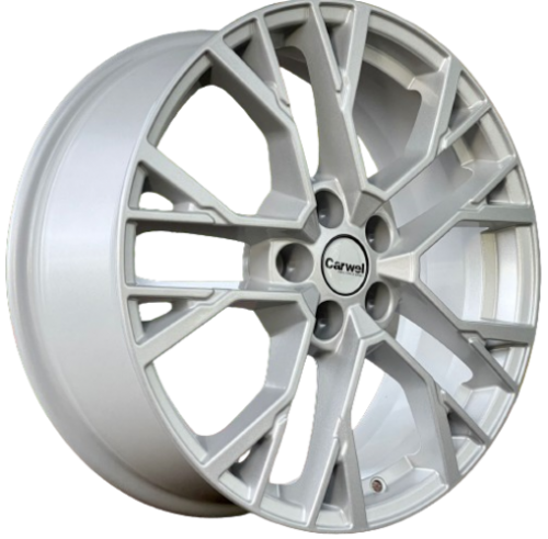 Carwel Камак 1810 (Coolray / X50) 18x7" 5x114,3мм DIA 54.1мм ET 53мм SLT / Серебристый от магазина Империя шин