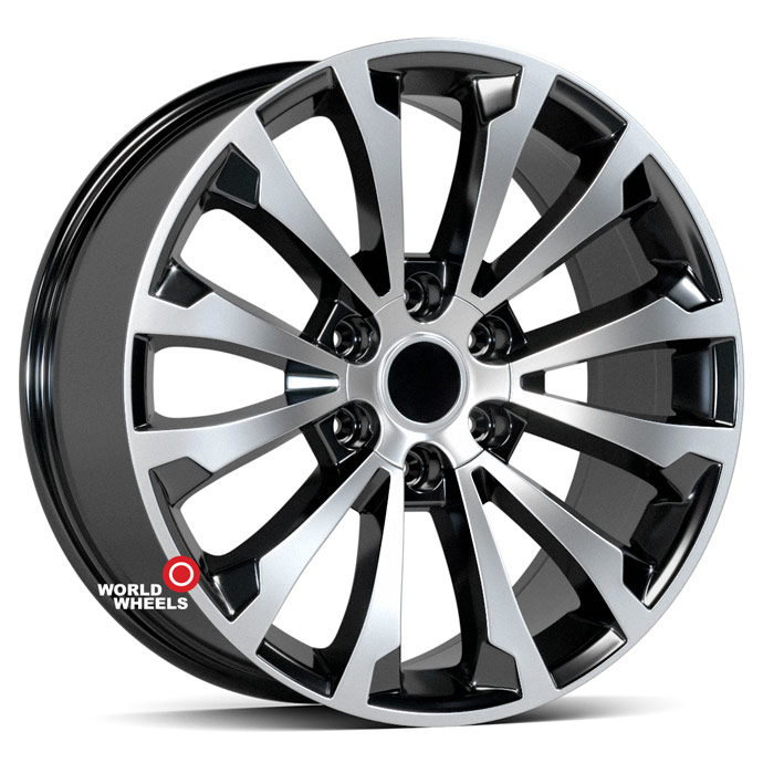 KoKo Kuture 337 OEM R18 18x7.5" 6x139.7мм DIA 106.1мм ET 25мм Black Machined (BP)