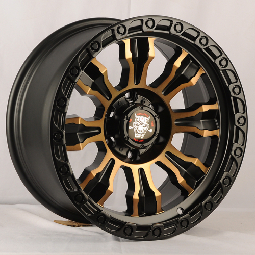 Anzoo FBX087-8 18x9.0" 6x139.7 DIA 110.1мм ET 0мм Matt Black Machined Face+Bronze от магазина Империя шин