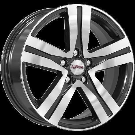 iFree KC913-mb Rebel 17x7" 5x114,3мм DIA 67.1мм ET 45мм Блэк Джек / Чёрный с полировкой от магазина Империя шин
