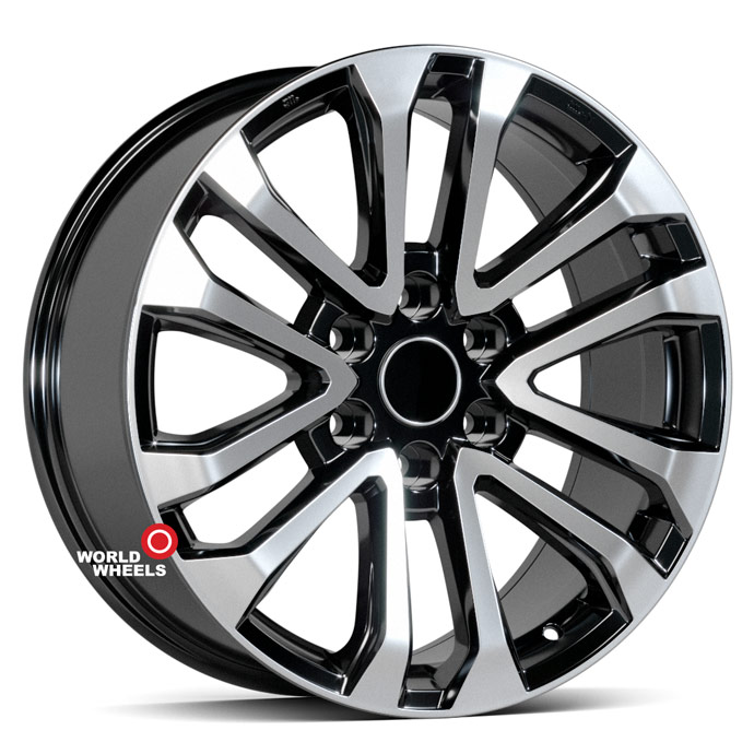 KoKo Kuture 339 OEM R20 20x8.5" 6x139.7мм DIA 106.1мм ET 25мм Black Machined (BP)