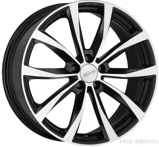 X'trike X-138 18x7" 5x115мм DIA 70.2мм ET 43мм BK/FP от магазина Империя шин