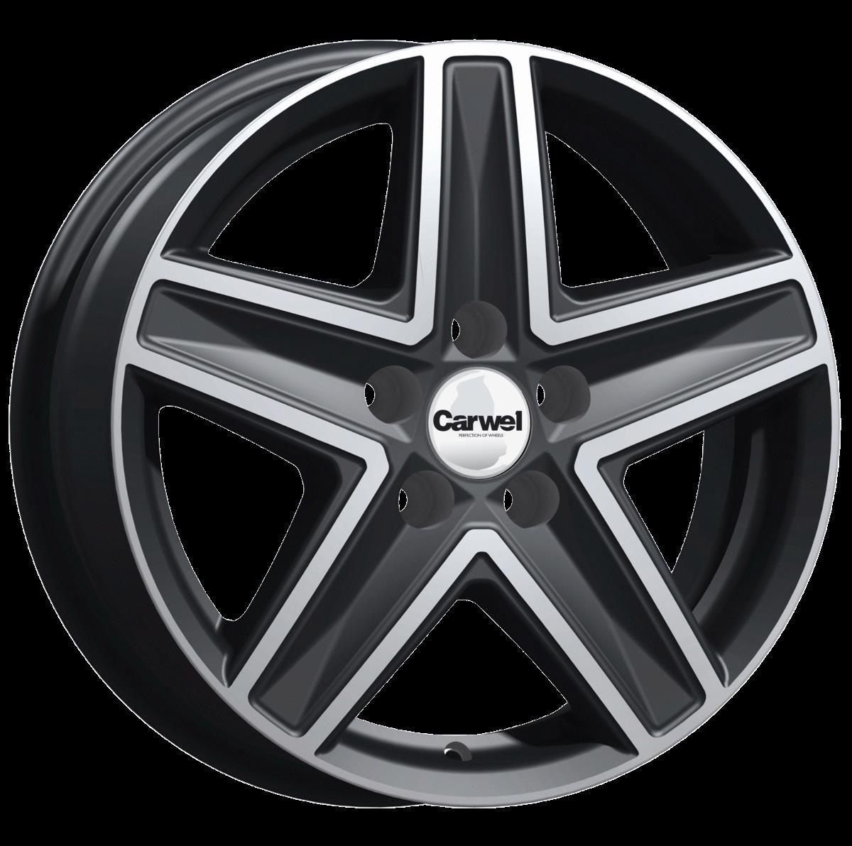 Carwel Витим-ab 237 16x6.5" 5x130мм DIA 78.1мм ET 55мм AB / Черный с полировкой
