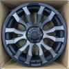 Koko Kuture YF0215 19x8.5" 6x139.7 DIA 106.1мм ET 35мм Matt Grey with Black Lip