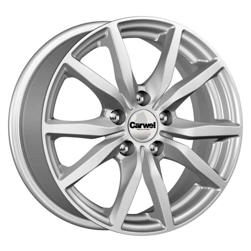 Carwel Бекан 57(126) 15x6.5" 5x114,3мм DIA 66.1мм ET 40мм SB / Насыщенный серебристый металлик от магазина Империя шин