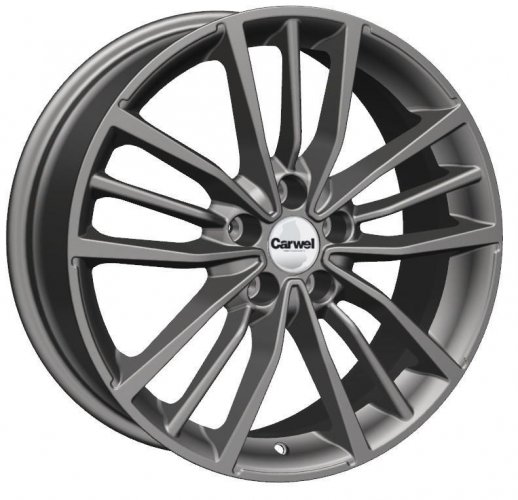 Carwel Крет-gr 1812 (Geely Coolray) 18x7" 5x114,3мм DIA 54.1мм ET 53мм GRT / Темно-графитовый металлик от магазина Империя шин