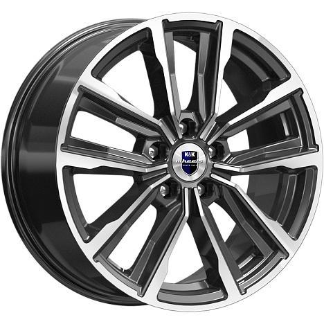 K&K KC964-mb Лацио 17x7.5" 5x114,3мм DIA 60.1мм ET 45мм алмаз чёрный / Чёрный с алмазной проточкой от магазина Империя шин