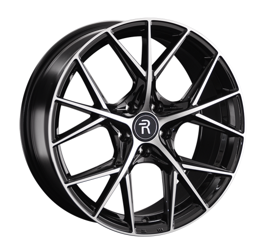 Mercedes MR307-mb 17x7.5" 5x112мм DIA 66.6мм ET 36мм BKF / Чёрный с полировкой от магазина Империя шин