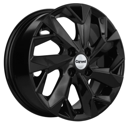 Carwel Вага-bl 1402 (Granta/Datsun) 14x5.5" 4x98мм DIA 58.5мм ET 35мм BL / Чёрный от магазина Империя шин