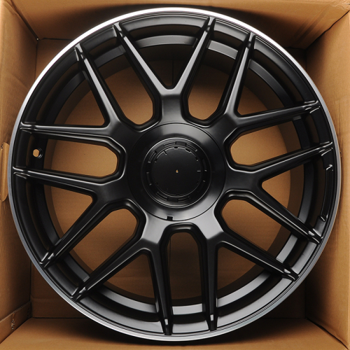 Zumbo Wheels MB77 18x8.5" 5x112мм DIA 66.6мм ET 38мм Black Matt with Lip Polish от магазина Империя шин
