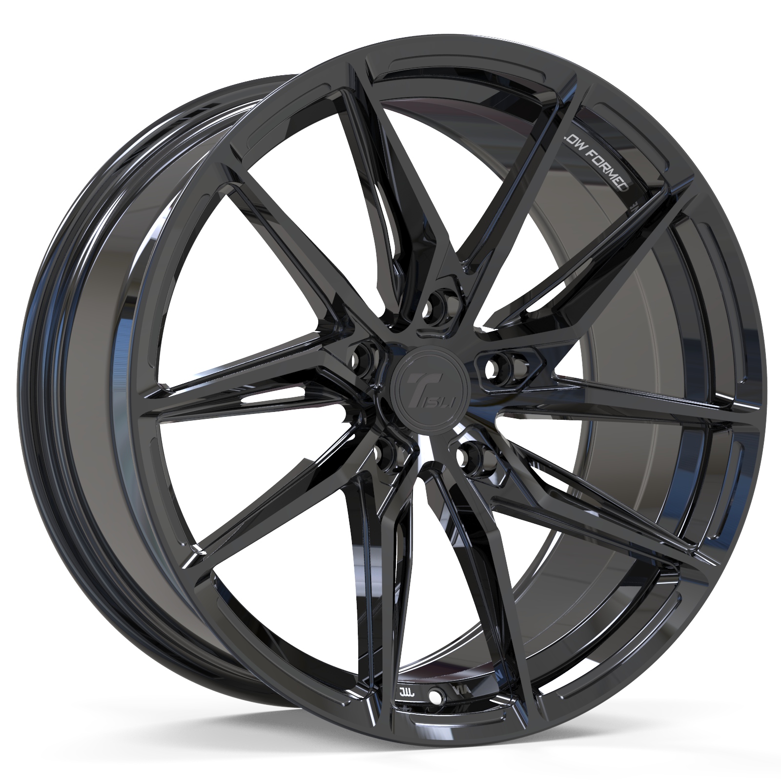 Tisli Nova 19x8.5" 5x112мм DIA 66.6мм ET 35мм Gloss Black от магазина Империя шин