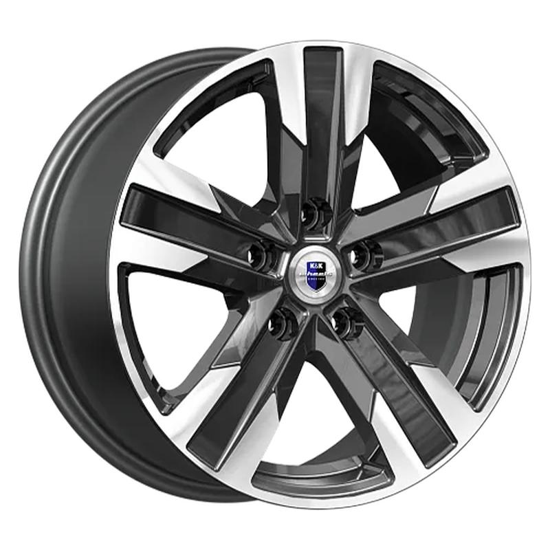 K&K KC1009-mb Висмут 16x7" 5x108мм DIA 63.35мм ET 45мм алмаз чёрный / Чёрный с алмазной проточкой от магазина Империя шин