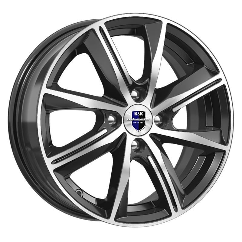 K&K KC904-mb Арнар 16x7" 5x108мм DIA 67.1мм ET 40мм алмаз чёрный / Чёрный с алмазной проточкой от магазина Империя шин