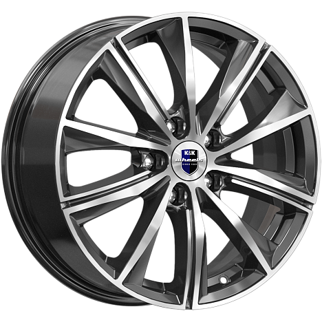 K&K KC896-mb Арнар 17x7" 5x105мм DIA 56.6мм ET 35мм алмаз чёрный / Чёрный с алмазной проточкой