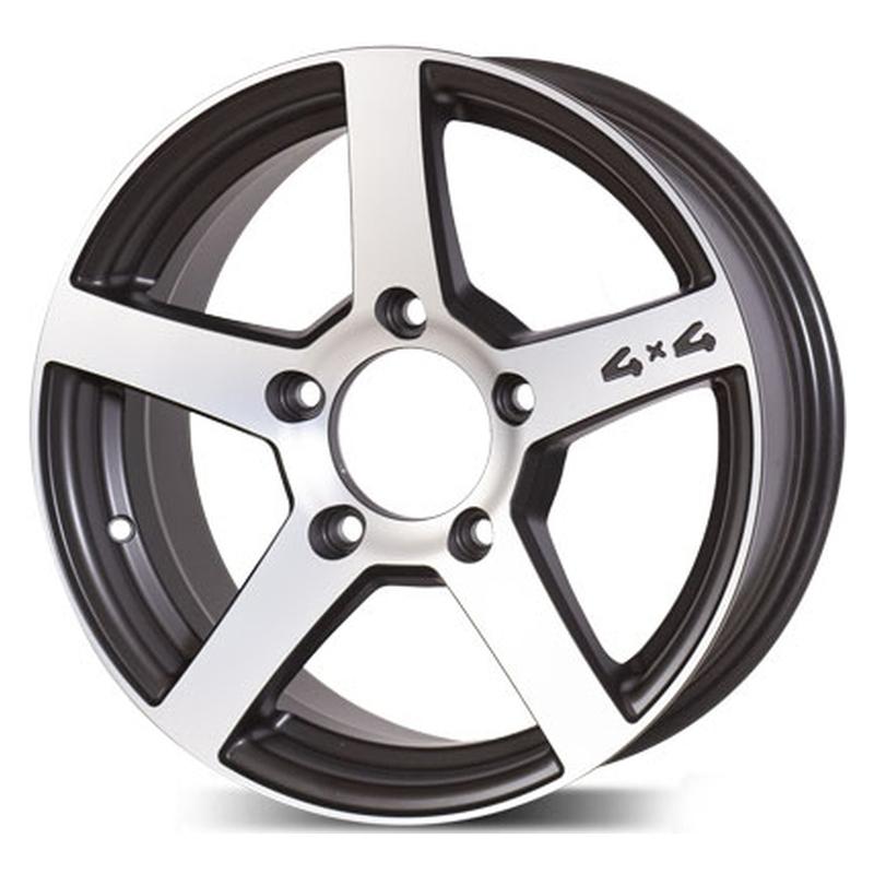 PROMA ЛеМан-Нива-mbm 16x6.5" 5x139,7мм DIA 98.1мм ET 35мм Алмаз матовый / Чёрный матовый с проточкой от магазина Империя шин