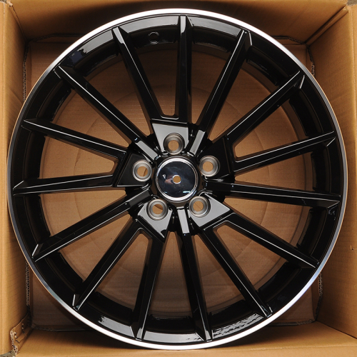 Koko Kuture 0374 17x7.0" 5x100мм DIA 57.1мм ET 40мм Gloss Black with Machined Lip (Like on the Photo) от магазина Империя шин