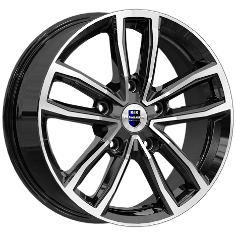 K&K KC1086-mb Каланг 17x6.5" 5x114,3мм DIA 54.1мм ET 45мм алмаз чёрный / Чёрный с алмазной проточкой от магазина Империя шин