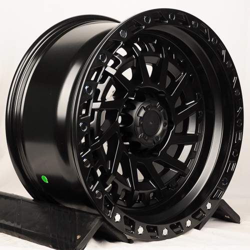 Anzoo JT195-8 18x9.0" 6x139.7 DIA 110.1мм ET 0мм Matt Black+Silver Rivets