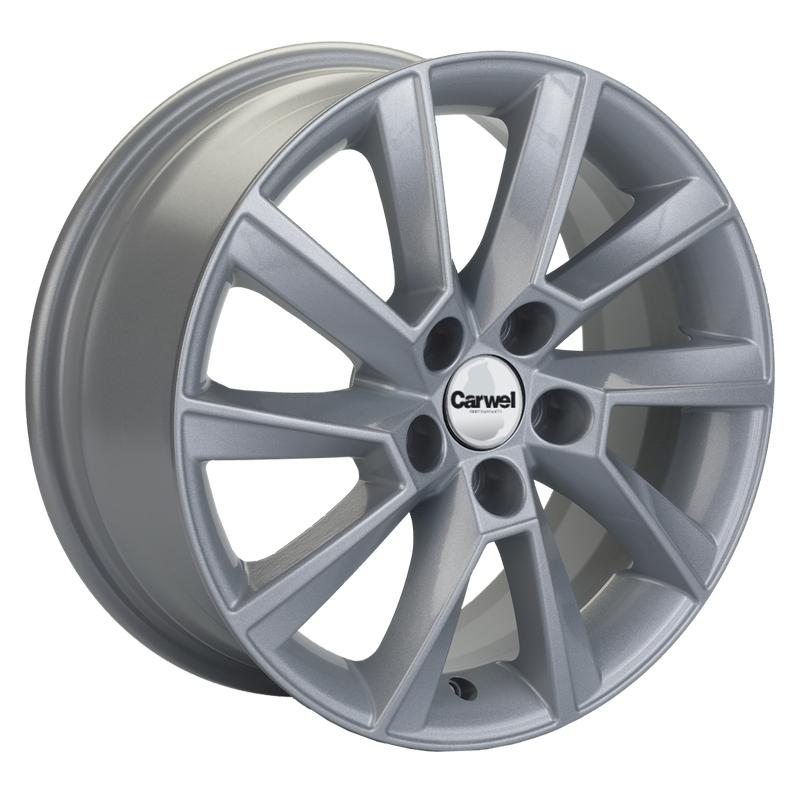 Carwel Иманта 1604 (Prius) 16x6" 5x100мм DIA 54.1мм ET 40мм SLT / Серебристый от магазина Империя шин