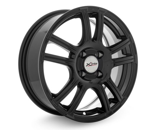 X'trike X-105М-mb 15x6" 4x108мм DIA 65.1мм ET 25мм BK/FP / Чёрный с алмазной проточкой
