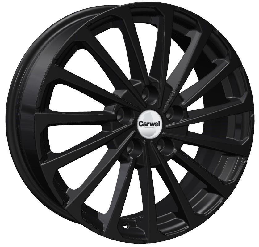 Carwel Кагра-bl 1721 (Geely Coolray) 17x6.5" 5x114,3мм DIA 54.1мм ET 45мм BL / Чёрный от магазина Империя шин
