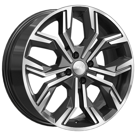 SKAD Амиата-mb 17x7" 4x100мм DIA 60.1мм ET 43мм алмаз / Чёрный с алмазной проточкой от магазина Империя шин