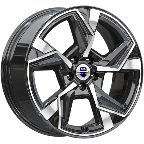 K&K KC1012-mb Кайан 18x7.5" 5x114,3мм DIA 60.1мм ET 35мм алмаз чёрный / Чёрный с алмазной проточкой от магазина Империя шин