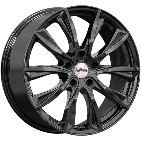 iFree KC684М-bk Каzантип 18x7.5" 5x105мм DIA 56.6мм ET 38мм BK / Чёрный глянцевый от магазина Империя шин