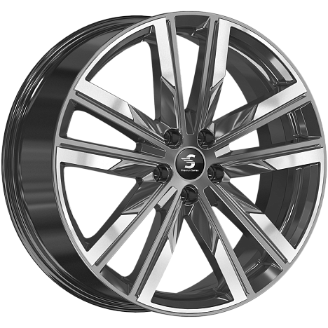 SKAD Humber-mg (Geely Tugella) 20x8" 5x108мм DIA 63.35мм ET 46мм Diamond Quartz / Тёмно-графитовый с полировкой от магазина Империя шин